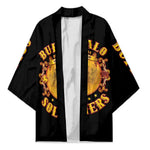 Honor Buffalo Soldiers Kimono African American Cavalry Black Version
