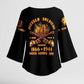 Honor Buffalo Soldiers Kimono Sleeve Blouse African American Cavalry Black Version