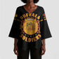 Honor Buffalo Soldiers Kimono Sleeve Blouse African American Cavalry Black Version