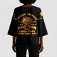 Honor Buffalo Soldiers Kimono Sleeve Blouse African American Cavalry Black Version