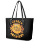 Honor Buffalo Soldiers Leather Tote Bag African American Cavalry Black Version - African Pride