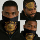 Honor Buffalo Soldiers Neck Gaiter African American Cavalry Black Version LT05