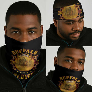 Honor Buffalo Soldiers Neck Gaiter African American Cavalry Black Version LT05