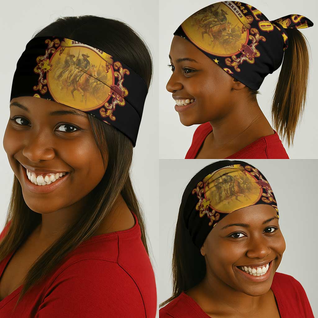 Honor Buffalo Soldiers Neck Gaiter African American Cavalry Black Version LT05