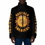 Honor Buffalo Soldiers Padded Jacket African American Cavalry Black Version