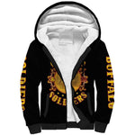 Honor Buffalo Soldiers Sherpa Hoodie African American Cavalry Black Version - African Pride