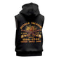 Honor Buffalo Soldiers Sleeveless Hoodie African American Cavalry Black Version - African Pride