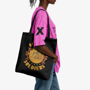 Honor Buffalo Soldiers Tote Bag African American Cavalry Black Version