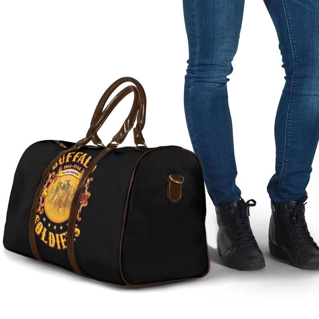 Honor Buffalo Soldiers Travel Bag African American Cavalry Black Version