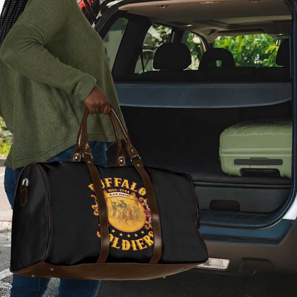 Honor Buffalo Soldiers Travel Bag African American Cavalry Black Version