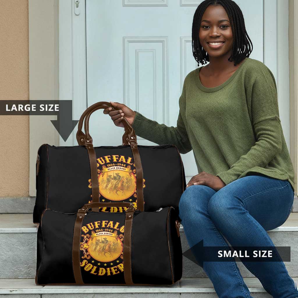 Honor Buffalo Soldiers Travel Bag African American Cavalry Black Version