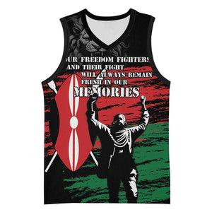 Happy Kenya Mashujaa Day Basketball Jersey Honour Our Heroes, Heroines LT05