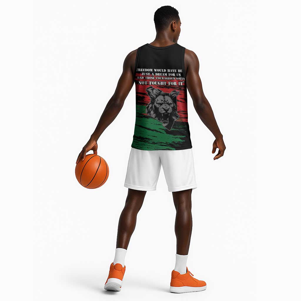 Happy Kenya Mashujaa Day Basketball Jersey Honour Our Heroes, Heroines LT05