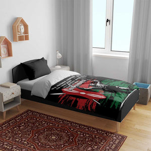 Happy Kenya Mashujaa Day Bedding Set Honour Our Heroes, Heroines