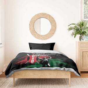 Happy Kenya Mashujaa Day Bedding Set Honour Our Heroes, Heroines