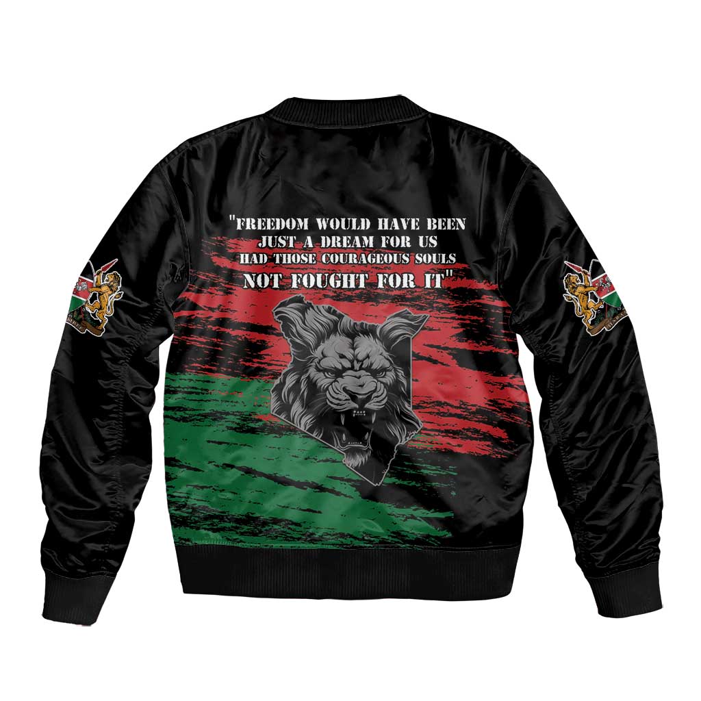 Happy Kenya Mashujaa Day Bomber Jacket Honour Our Heroes, Heroines