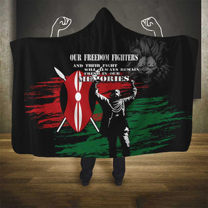 Happy Kenya Mashujaa Day Hooded Blanket Honour Our Heroes, Heroines