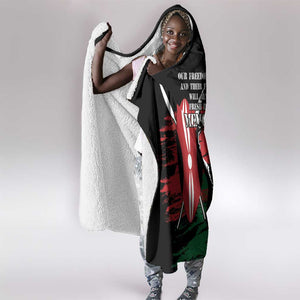 Happy Kenya Mashujaa Day Hooded Blanket Honour Our Heroes, Heroines