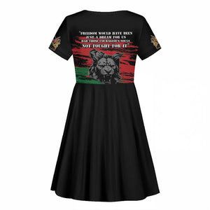 Happy Kenya Mashujaa Day Kid Short Sleeve Dress Honour Our Heroes, Heroines