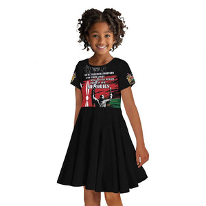 Happy Kenya Mashujaa Day Kid Short Sleeve Dress Honour Our Heroes, Heroines