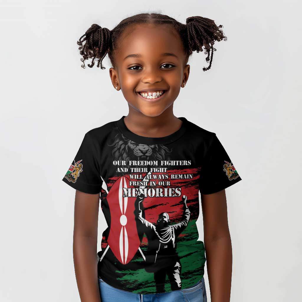 Happy Kenya Mashujaa Day Kid T shirt Honour Our Heroes, Heroines