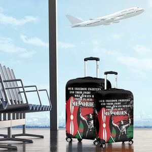 Happy Kenya Mashujaa Day Luggage Cover Honour Our Heroes, Heroines