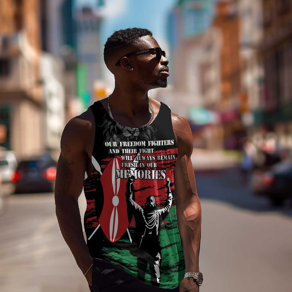 Happy Kenya Mashujaa Day Men Tank Top Honour Our Heroes, Heroines