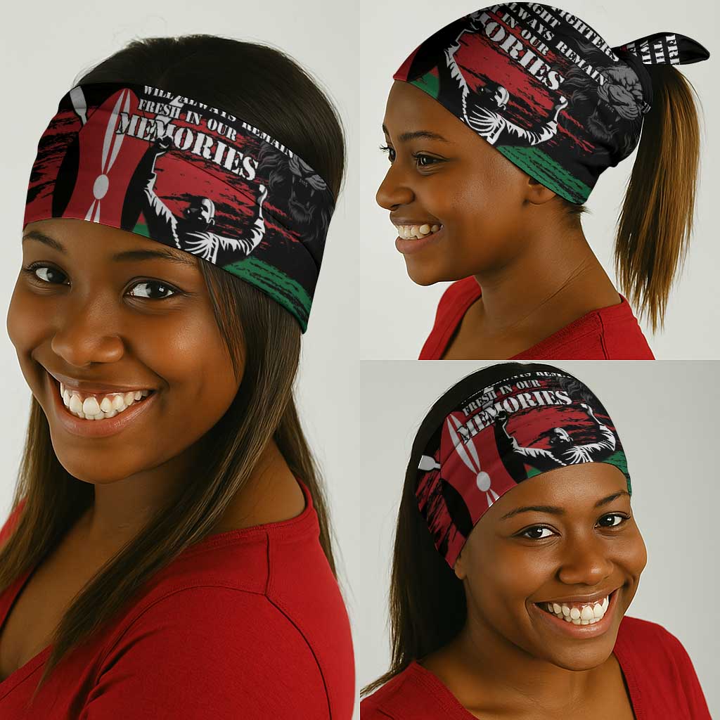 Happy Kenya Mashujaa Day Neck Gaiter Honour Our Heroes, Heroines LT05