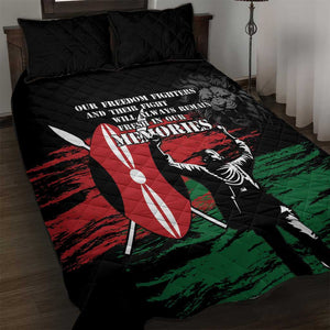 Happy Kenya Mashujaa Day Quilt Bed Set Honour Our Heroes, Heroines