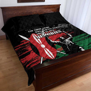 Happy Kenya Mashujaa Day Quilt Bed Set Honour Our Heroes, Heroines