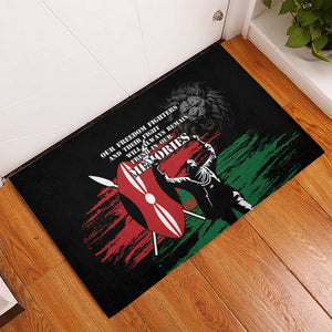 Happy Kenya Mashujaa Day Rubber Doormat Honour Our Heroes, Heroines