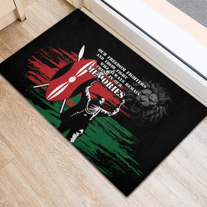 Happy Kenya Mashujaa Day Rubber Doormat Honour Our Heroes, Heroines