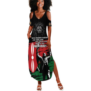 Happy Kenya Mashujaa Day Summer Maxi Dress Honour Our Heroes, Heroines