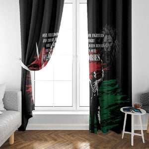 Happy Kenya Mashujaa Day Window Curtain Honour Our Heroes, Heroines