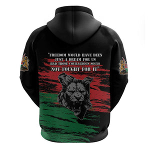 Happy Kenya Mashujaa Day Zip Hoodie Honour Our Heroes, Heroines