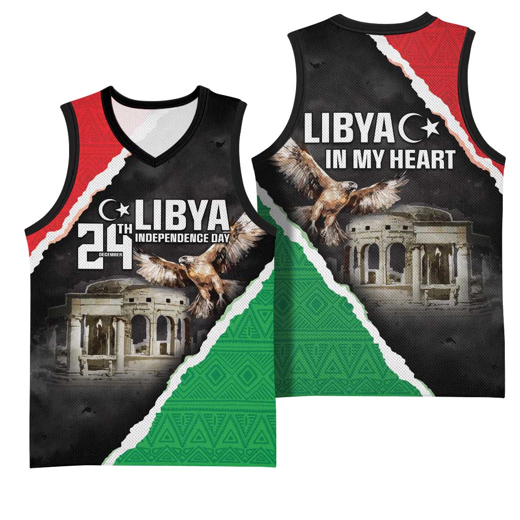 Happy Libya Independence Day Basketball Jersey Libya In My Heart LT05
