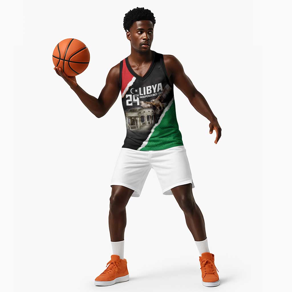Happy Libya Independence Day Basketball Jersey Libya In My Heart LT05