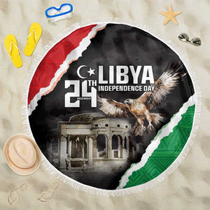 Happy Libya Independence Day Beach Blanket Libya In My Heart