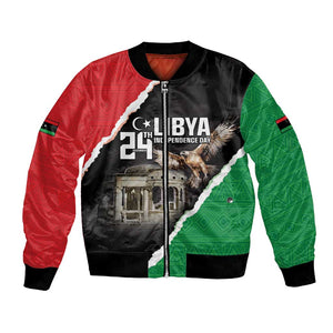 Happy Libya Independence Day Bomber Jacket Libya In My Heart