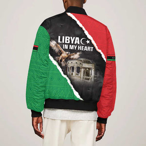 Happy Libya Independence Day Bomber Jacket Libya In My Heart