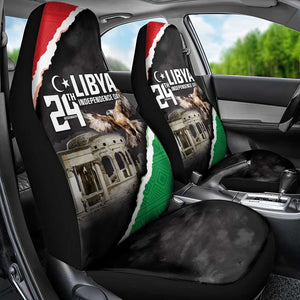 Happy Libya Independence Day Car Seat Cover Libya In My Heart