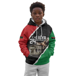 Happy Libya Independence Day Kid Hoodie Libya In My Heart