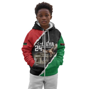 Happy Libya Independence Day Kid Hoodie Libya In My Heart