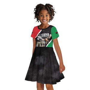 Happy Libya Independence Day Kid Short Sleeve Dress Libya In My Heart