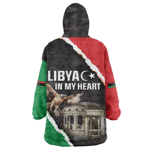 Happy Libya Independence Day Kid Wearable Blanket Hoodie Libya In My Heart