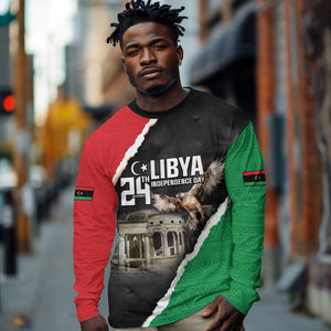 Happy Libya Independence Day Long Sleeve Shirt Libya In My Heart