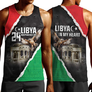 Happy Libya Independence Day Men Tank Top Libya In My Heart