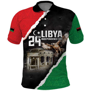 Happy Libya Independence Day Polo Shirt Libya In My Heart