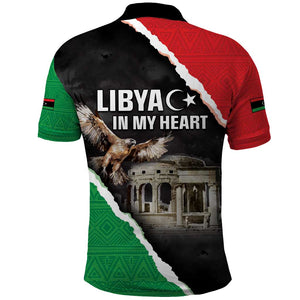 Happy Libya Independence Day Polo Shirt Libya In My Heart