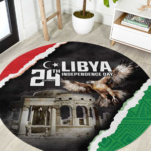 Happy Libya Independence Day Round Carpet Libya In My Heart